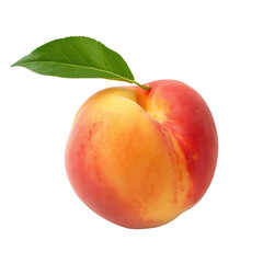 Fototapeta na wymiar Peach on transparent background