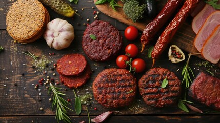 Plant-based meats. Generative AI