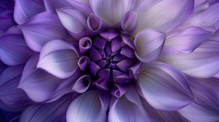 Purple and white dahlia. Generative AI