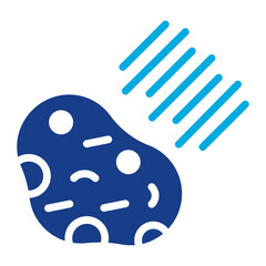 Asteroid icon vector image. Can be used for Science Fiction.