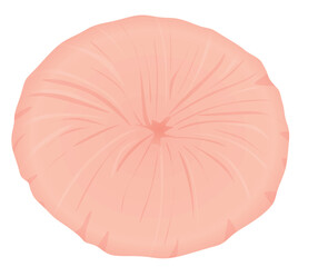 Ponytail circle elastic head band. vector