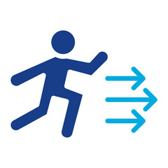 Escape icon vector image. Can be used for Prison.