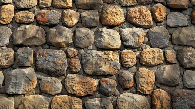 Stone wall texture. Generative AI