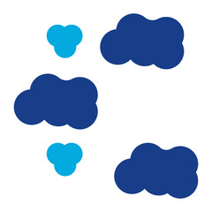 Smog icon vector image. Can be used for Natural Disaster.