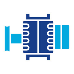 Alternator icon vector image. Can be used for Electric Circuits.