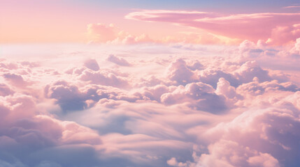 Background pink clouds