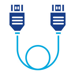 Hdmi Cable icon vector image. Can be used for Electric Circuits.