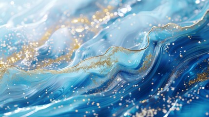 Blue and Gold Waves: Background Material for Poster