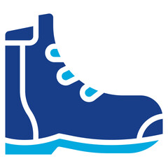 Hiking Boots icon vector image. Can be used for Outdoor Fun.