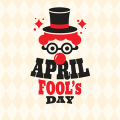 April fool's day, Typography, Colorful vector, flat design banner