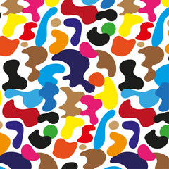 Colorful Blob Vector Pattern - 737046340