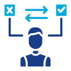 Decisiveness icon vector image. Can be used for Leadership.