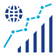 Fototapeta premium Network Growth icon vector image. Can be used for Networking.