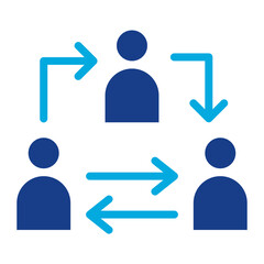 Collaboration icon vector image. Can be used for Business Analytics.