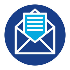 Email Us icon vector image. Can be used for Contact Us.