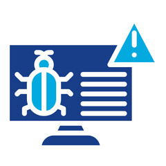 Threat Detection icon vector image. Can be used for Risk Management.
