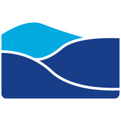 Sand Ripples icon vector image. Can be used for Coastline.