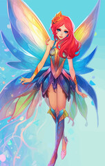 Winx fairies mermaid fairy in the style of darkness