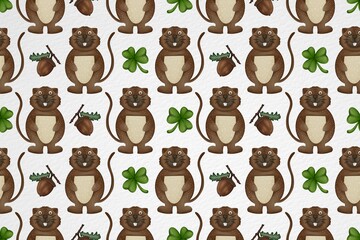 Groundhog Character Background jpeg. for hand drawn.