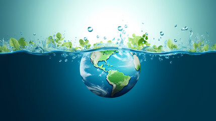 Fototapeta na wymiar world water day, save water background