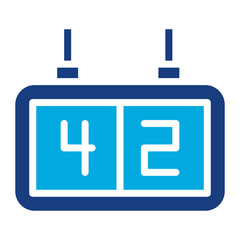 Online Scoreboard icon vector image. Can be used for Rugby.