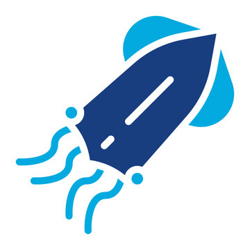 recommend clip art: Squid icon vector image. Can be used for Ocean.