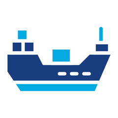 Cargo Ship icon vector image. Can be used for Warehouse.