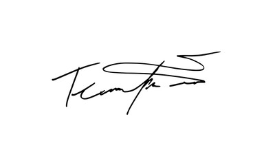 Unique invented signatures for business documents, for business, for designs. Vector illustration.