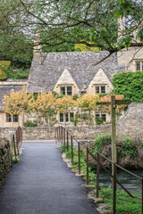 Fototapeta premium A Peaceful Stroll Along Arlington Row, Cotswolds