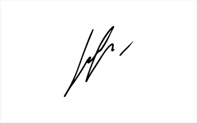 Unique invented signatures for business documents, for business, for designs. Vector illustration.