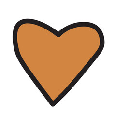 Favorite Heart Like Love Romance Valentine Wedding Filled Outline Icon