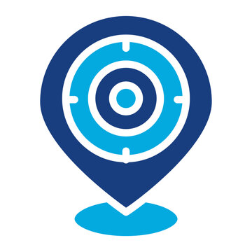 Location icon vector image. Can be used for Archery.