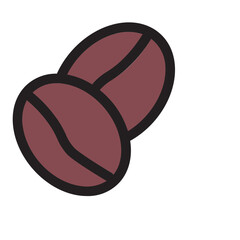 Coffee Beanscoffeedrinkfoodbeansseedsdrinksfood And Restaurant Filled Outline Icon
