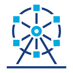 Ferris Wheel icon vector image. Can be used for Oktoberfest.