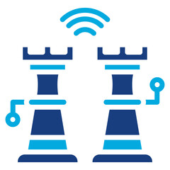 Smart Chess icon vector image. Can be used for Biometrics.