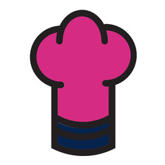 Cap Chef Cook Cooking Hat Kitchen Restaurant Filled Outline Icon