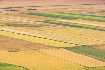 Obraz premium beautiful panorama of the Plain of Castelluccio of Norcia, Umbria