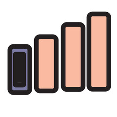 Browser Connection Internet Mobile Network Signal Smartphone Filled Outline Icon