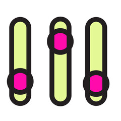 Beat Equalizerequalizer Interaction Interface Multimedia Music Sound Filled Outline Icon