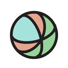 Baby Ball Basketball Child Football Kid Toy Filled Outline Icon