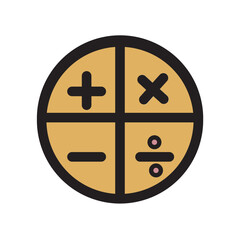 Accounting Business Calculation Calculator Machine Mobile Office Filled Outline Icon