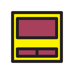 Computer Hardware Laptop Screen Touchpad Filled Outline Icon