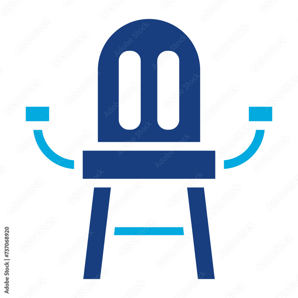 Poster Chair icon vector image. Can be used for Retro.