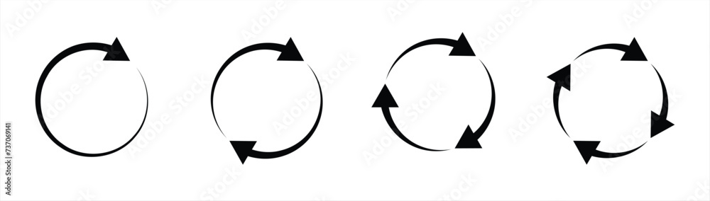 Canvas Prints circle arrow icon. refresh icon, reload icon. circular arrow icon vector illustration