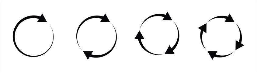 circle arrow icon. refresh icon, reload icon. circular arrow icon vector illustration - obrazy, fototapety, plakaty