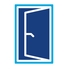 Door icon vector image. Can be used for Retro.