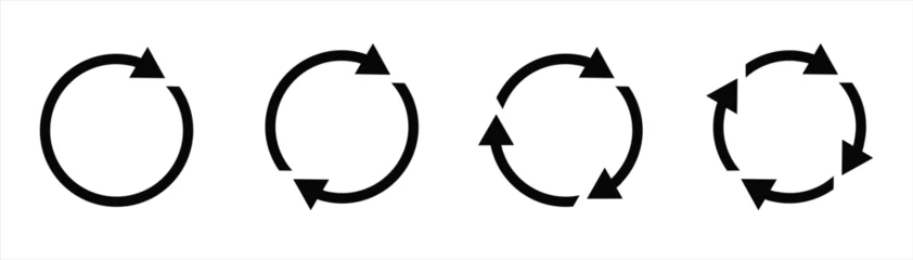 Fotobehang circle arrow icon. refresh icon, reload icon. circular arrow icon vector illustration © deva