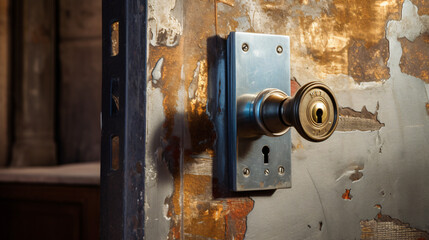 Installation of a lock in the door