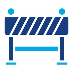 Barrier icon vector image. Can be used for Railway.