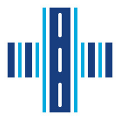 Crossing Road icon vector image. Can be used for Railway.